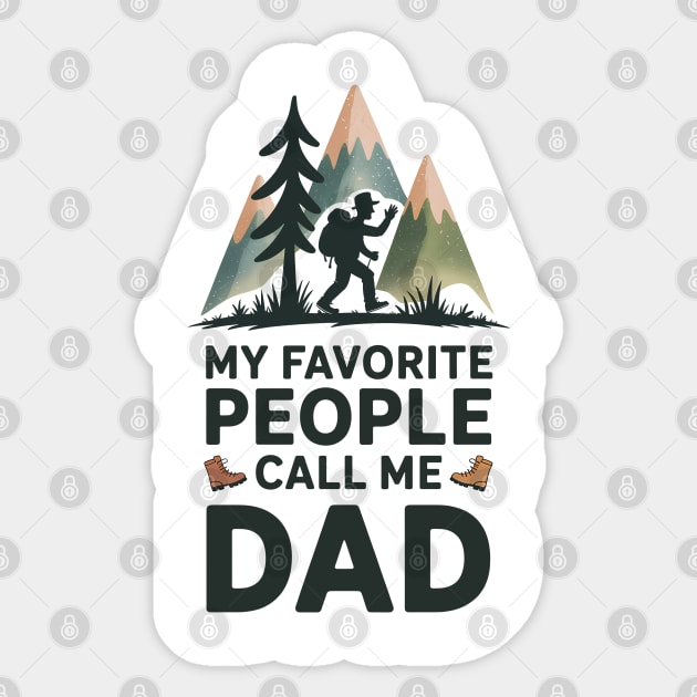 My Favorite People Call Me Dad Family Gift Sticker by Emmanuel's Store 4